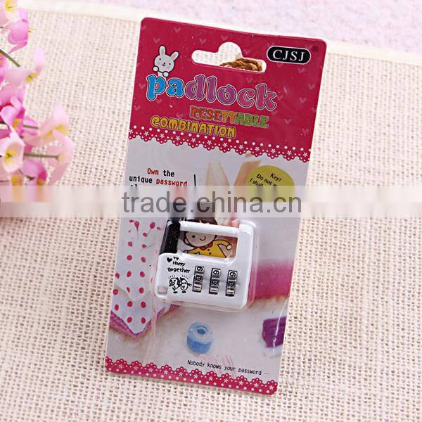 security product zinc alloy travel combination mini safe lock