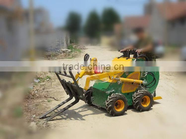 Multifunctional Skid Steer Loader with Pallet Fork Frame