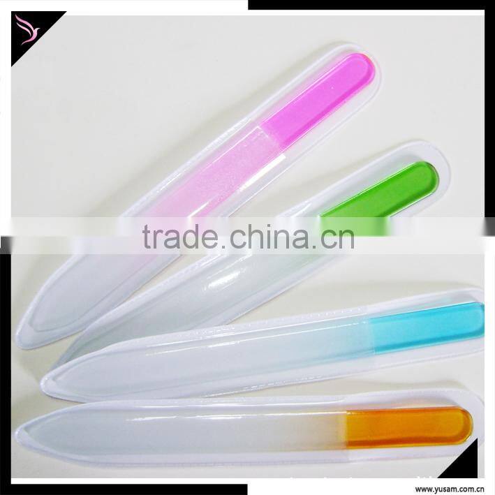 Durable crystal glass nail file buffer/ art file tools/ wholesale supplier glass nail file