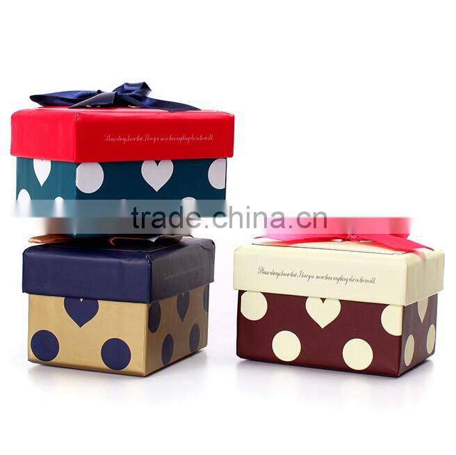 wedding popular cute cardboard box packing candy