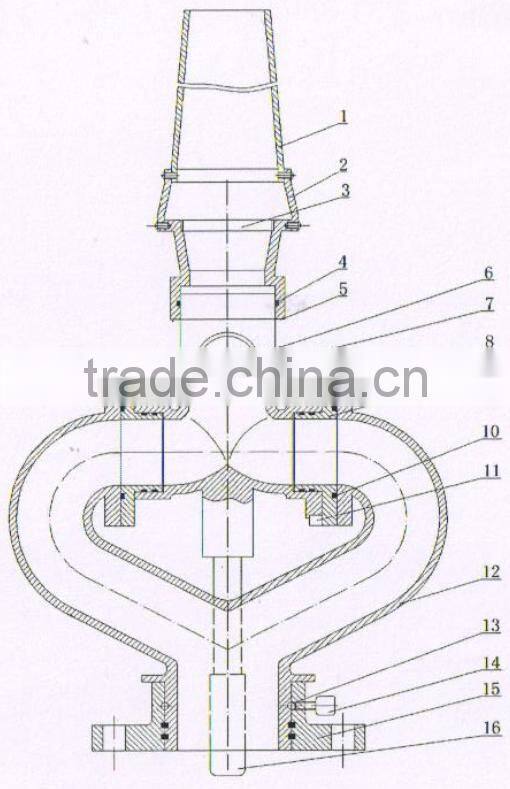 fixed fir monitor for foam/water double use for fire fighting