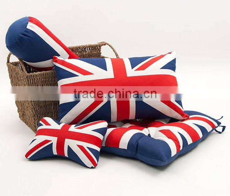 SZPLH Low MOQ national flag series of UK canvas cushion