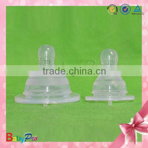 Hot Sale Wholesale Baby Feeding Bottle Silicone Beautiful Baby Big Nipple