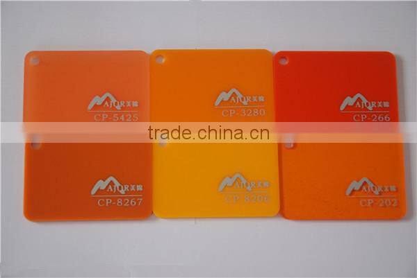 yellow color acrylic plexiglass sheet