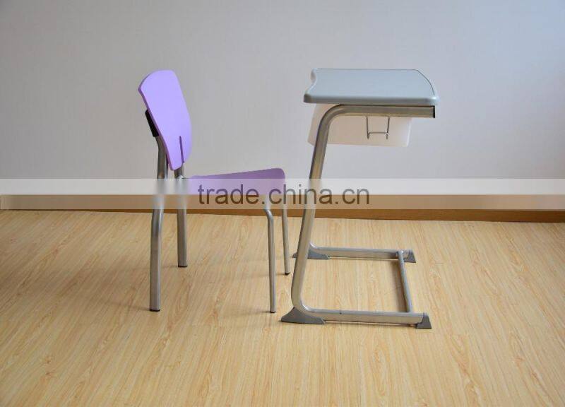 standard dimensions size of modern school desk and chair furniture equipments HXZY064