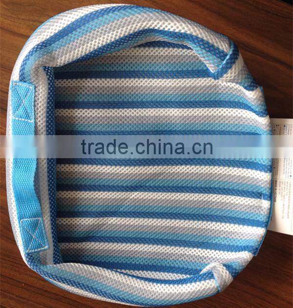 New trendy Multi-purpose Storage Stripe Curshion Fabric Big Zipper Travel Bag