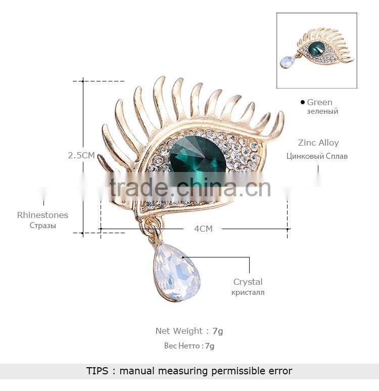 2016 Occident Rhinestone Animal Bird Brooch