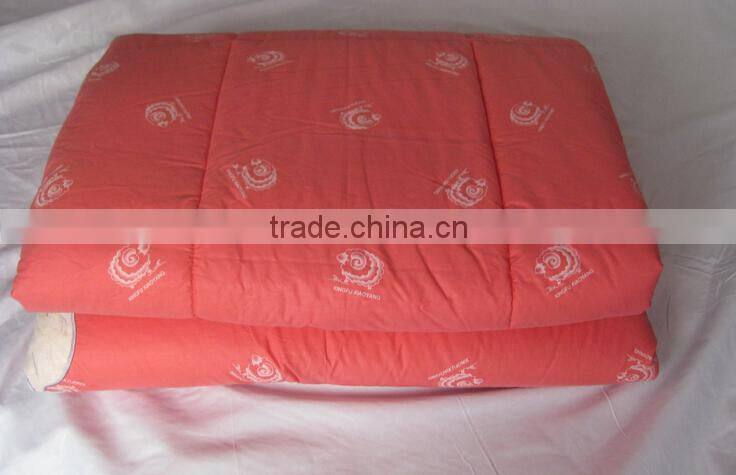 Anhui Home Textile Manufacturer OEM Patchwork Bed Sheet Wool Cashmere Quilt