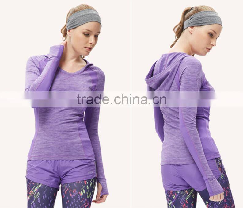 Hot sell quick dry low price girl spring running wear