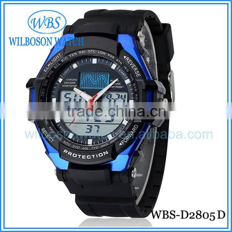 Waterproof sport digital man watch with small order QTY acceptable