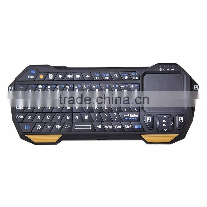 IS11-BT05 Portable Mini Bluetooth Keyboard With Built-in Touchpad for Smartphone Tablet PC Smart TV