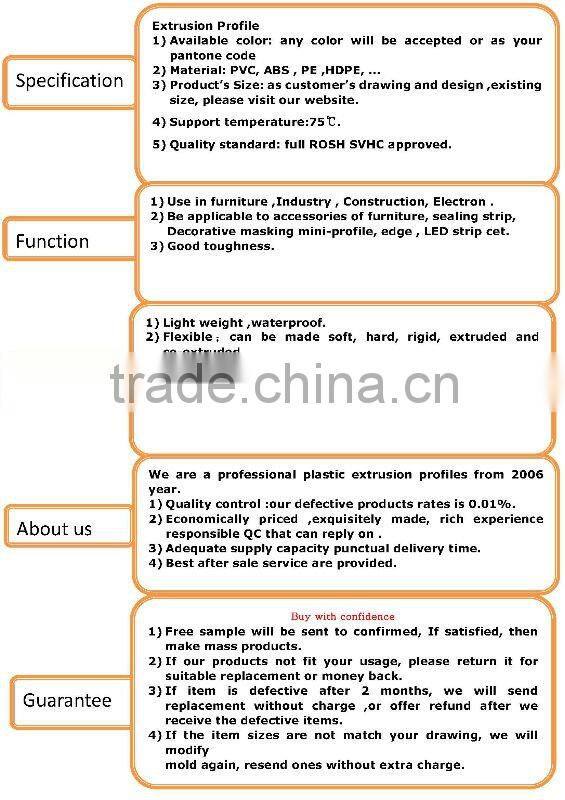 white width19mm thickness7mm pvc glued strip