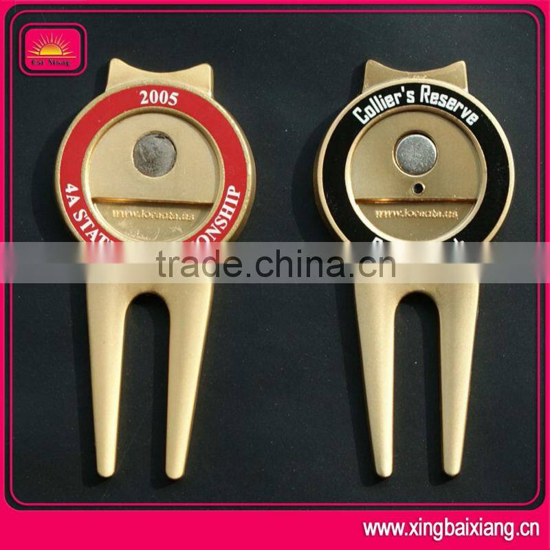 Mini design metal golf equipment golf divot tool