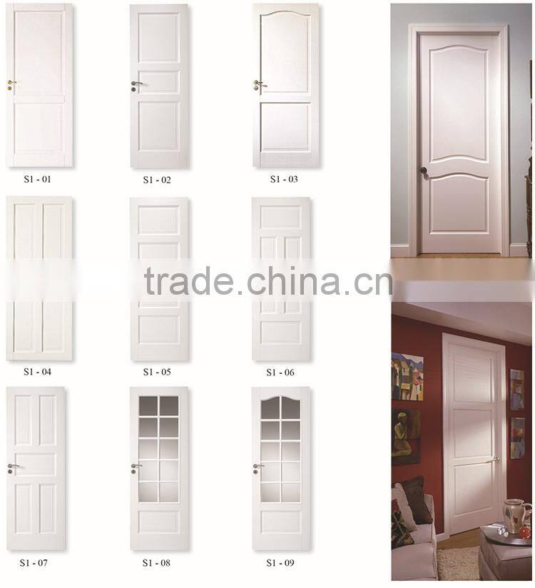 Wooden double panel doors design