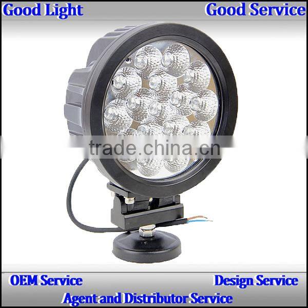 ip67 80w 7inch amber yellow c-ree led shockproof round Heavy duty fog light work lamp for trucks 4x4 cars