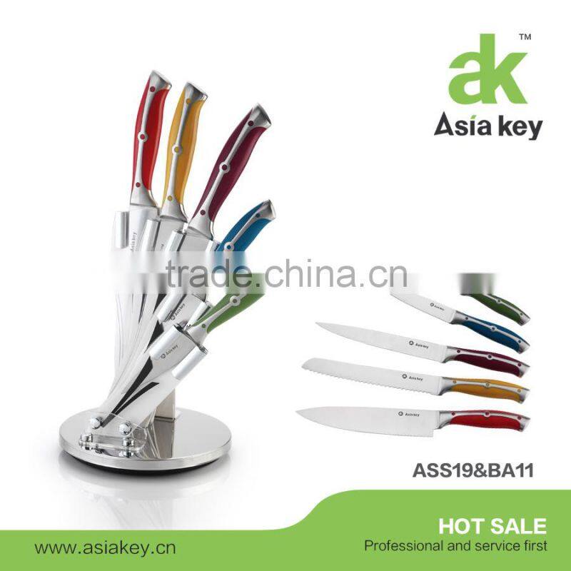 New coming handle 7 pcs stainless steel cutlery set knife set