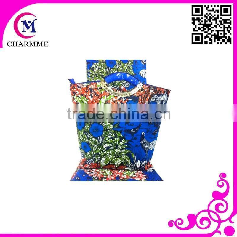 Reasonable price good quality design WB-0157 holland wax fabric matching bag for big party or wedding Dress