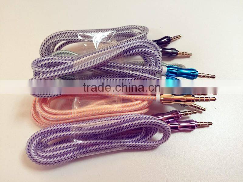 3.5mm male audio aux stereo jack cable