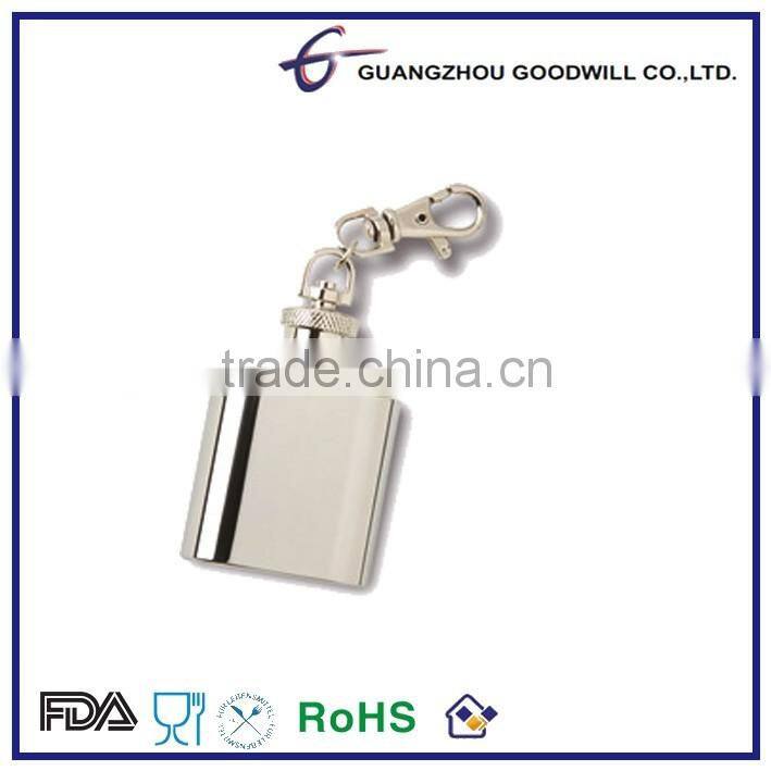 Promotional key chain mini hip flask