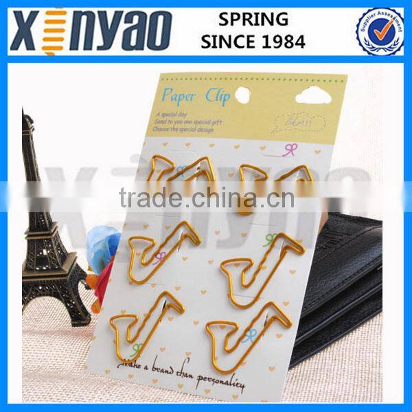 2015 promotional gifts OEM design fancy shape lovely music Piano shape paper clip