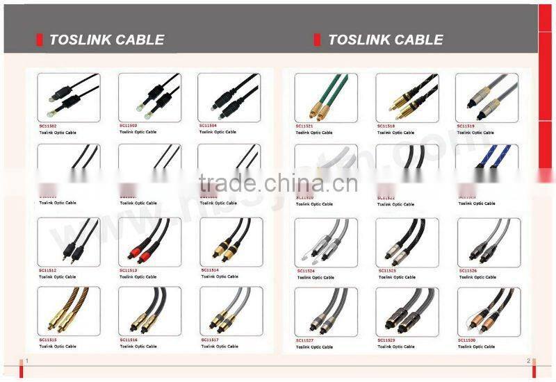Digital Optical Fiber Optic Toslink Audio Cable