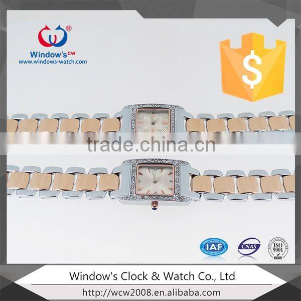 2016 fashion ladies fancy diamond brass wrist watch