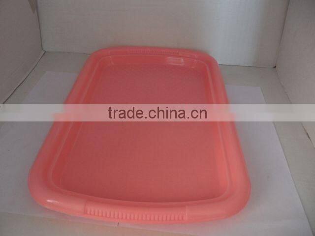 Square plastic serving tray