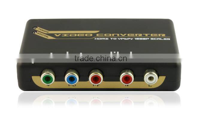 HDMI to RGB Component YPbPr + R/L Audio Up Scaler Converter (720P/1080P)