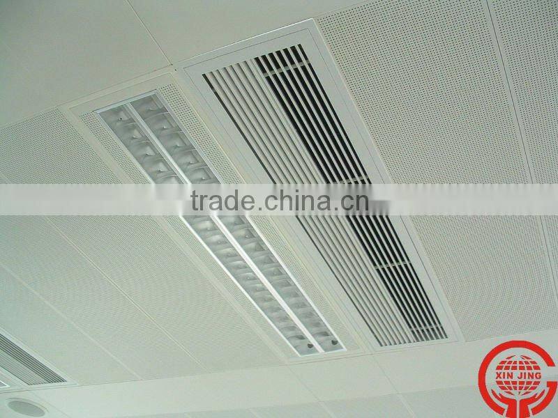 Plane surface perforation ceiling panel