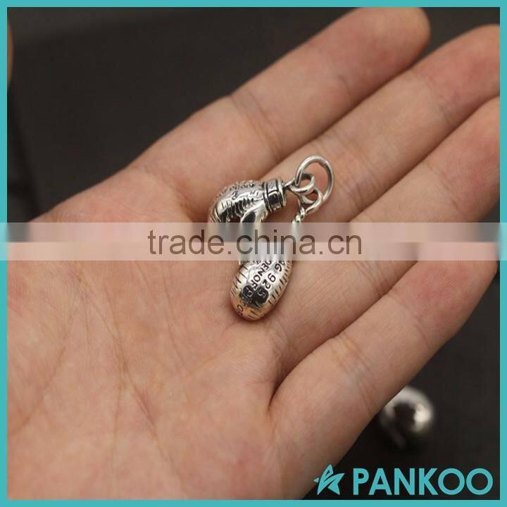 925 Thai silver Punk style pendant,boxing glove pendant,baseball glove pendant