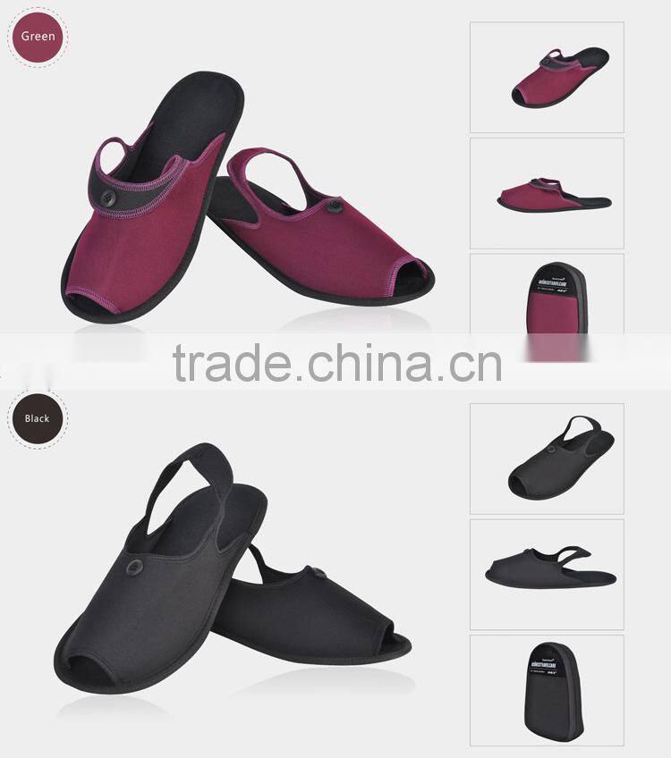 Portable Business Foldable Travelling Slippers Unisex Indoor Waterproof Material Slippers High Quality Free Shipping