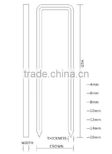 Hot selling 80 series staples for furinture