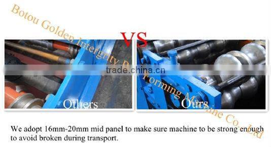 , Mitsubishi PLC Hydraulic Cutting Downspout pipe forming machine