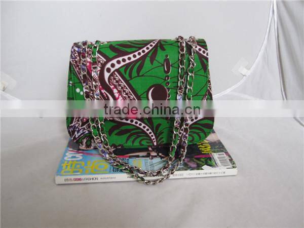 Wholesale african wax print women fashion handbag