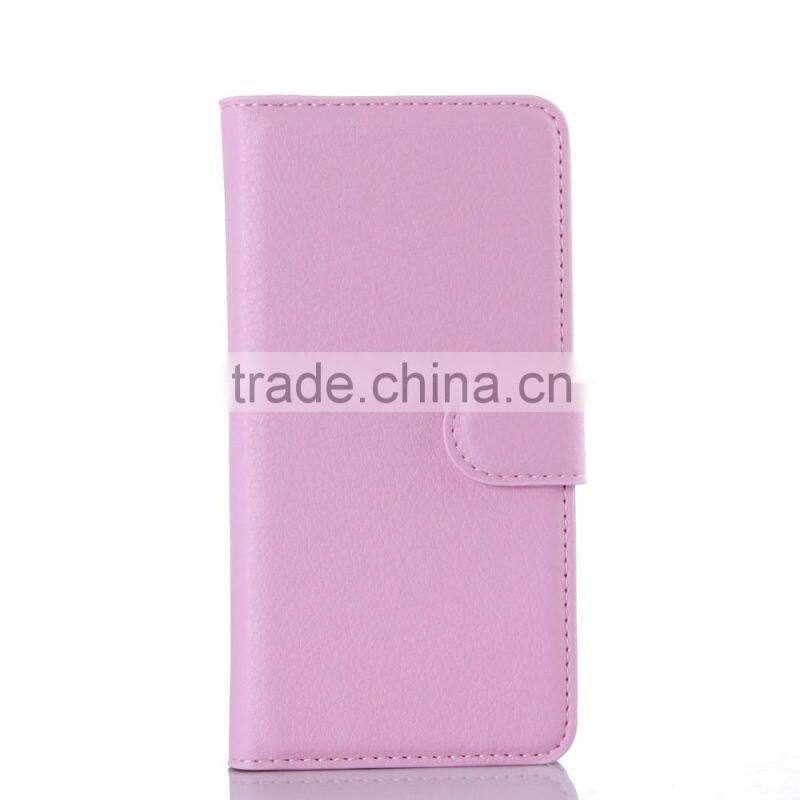 Factory Price Lichee Leather Pouch Wallet Case Folio Stand Cover for Samsung GALAXY A3 A310