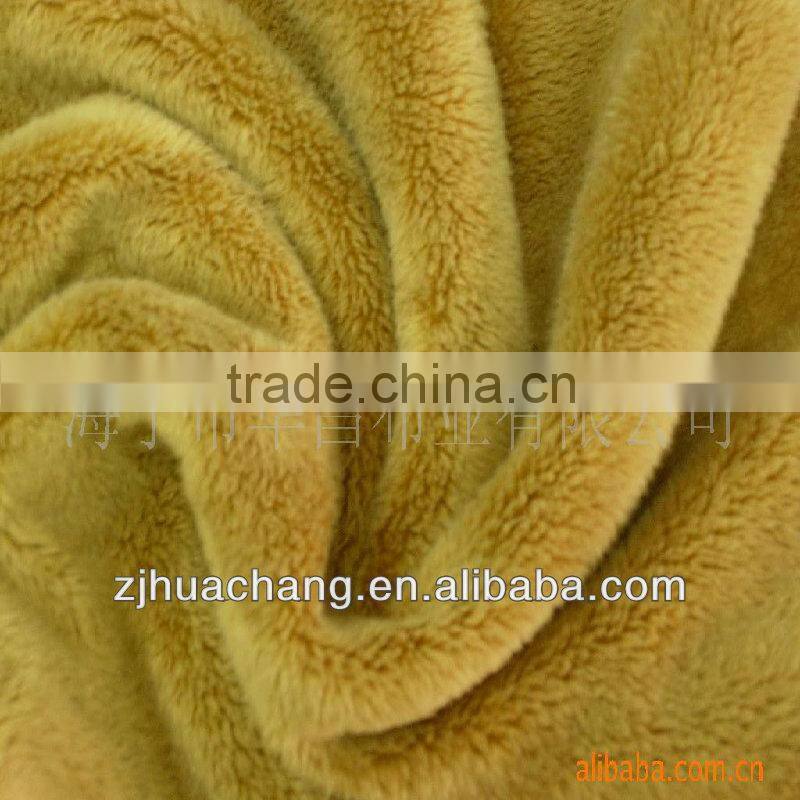 100% Polyester Super Soft Short Floss Velvet Fabric