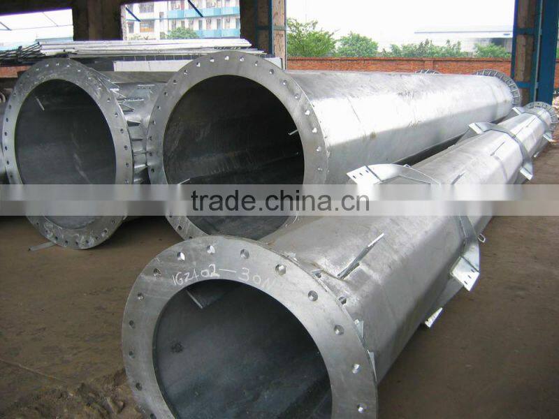 30M Steel Cell Tower Hot dip Galvanized , Cell Phone Tower
