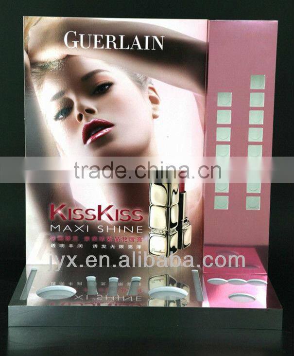Acrylic countertop cosmetics exhibition stands displays