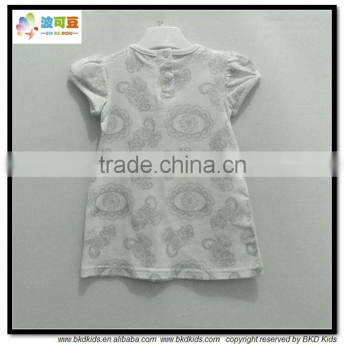 BKD all-over printed newborn summer clothing newborn cotton dress
