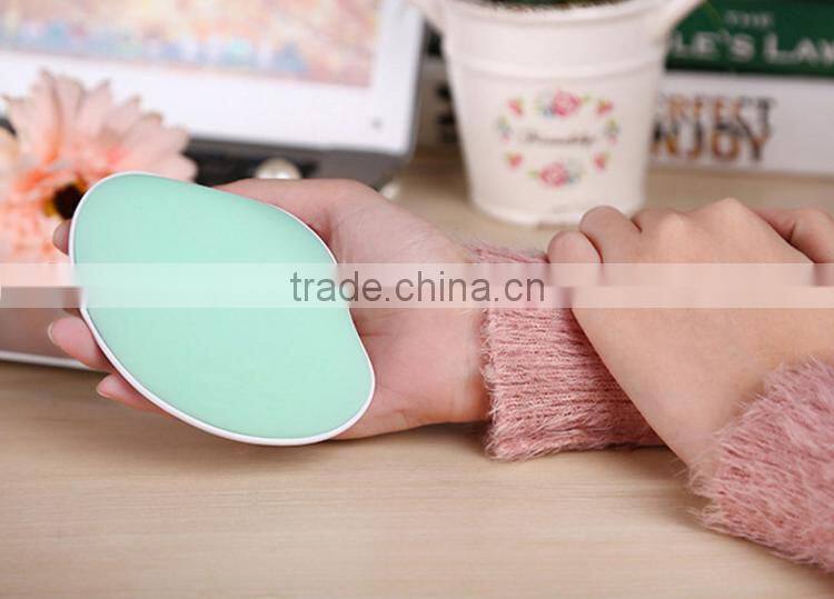 Multifunctional Mobile Phone Portable Seashell Shape Hand Warmer 4000mah Power Bank External Battery Pack Charger