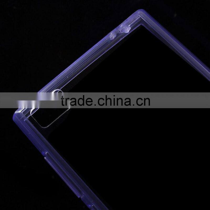 Hybrid TPU Edge + Crystal Acrylic Back Case w/ Anti-dust Plug for Xiaomi 3 MI3,xiaomi 3 mi3 Acrylic+ tpu case,xiaomi 3 mi3 case