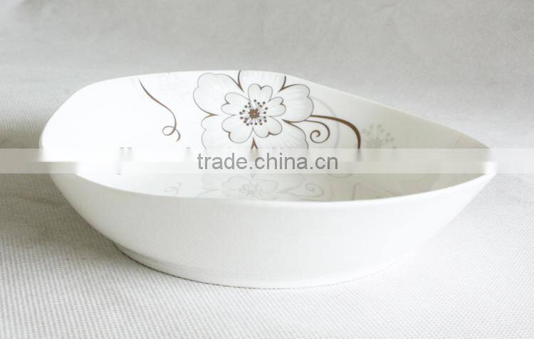Wholesale boat shaped restaurant ceramic plate