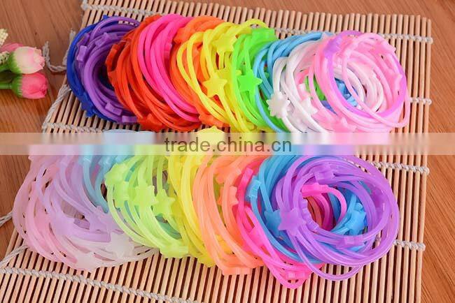 Hot Sale Eco-Friendly Funny Elastic Silicone Bracelet Wristband Cheap price