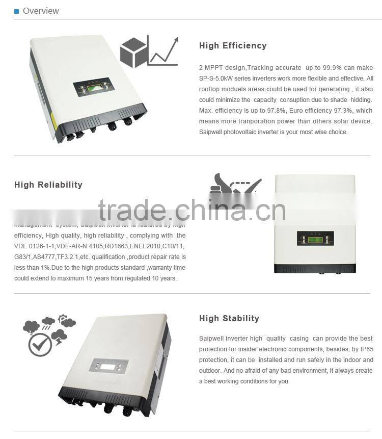 2014 Hot Sale Pure Sine Wave Frequency Solar Inverter 4kw