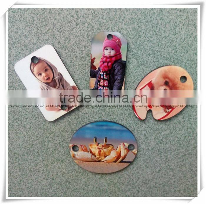 blank 3mm sublimation hardboard keychain