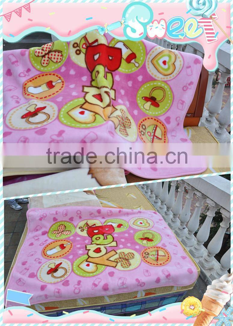2015 super soft high quality 100% polyester hot sales best selling china supplier coral fleece baby blanket