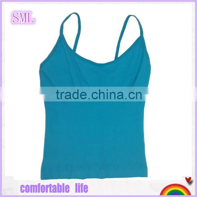Wholesale breathable Woman Halter Crop Top with shoulder strap