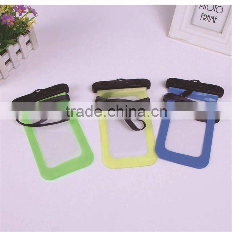 2015 New design pvc waterproof bag, waterproof phone case, waterproof pvc pouch