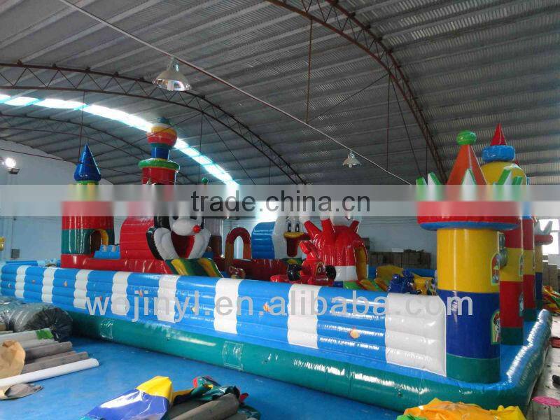 2016 bouncy castles inflatables china/inflatable bouncy castle with water slide