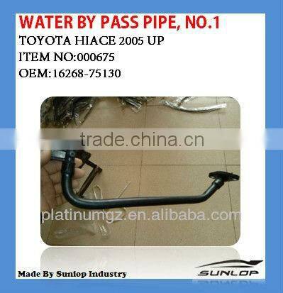 toyota hiace auto parts #000675 radiator pipe NO.1 for KDH200 hiace 2005 up 16268-75130
